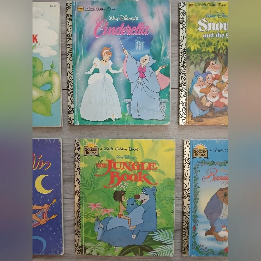 Little Golden Books Disney Classic Storybook Lot Of 6